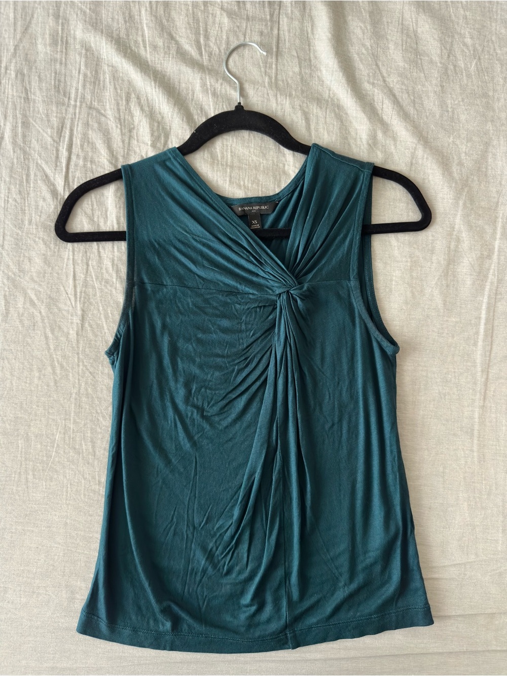 Banana Republic Asymmetrical Neck Twist Front Top Blouse XS